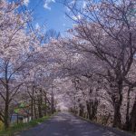 小諸眺望百選２０　旧布引鉄道敷道路先、押出公民館そば