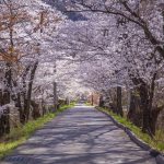 小諸眺望百選２０　旧布引鉄道敷道路先、押出公民館そば