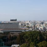 名古屋城天守閣からの風景