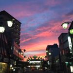 須坂駅前の夕闇２